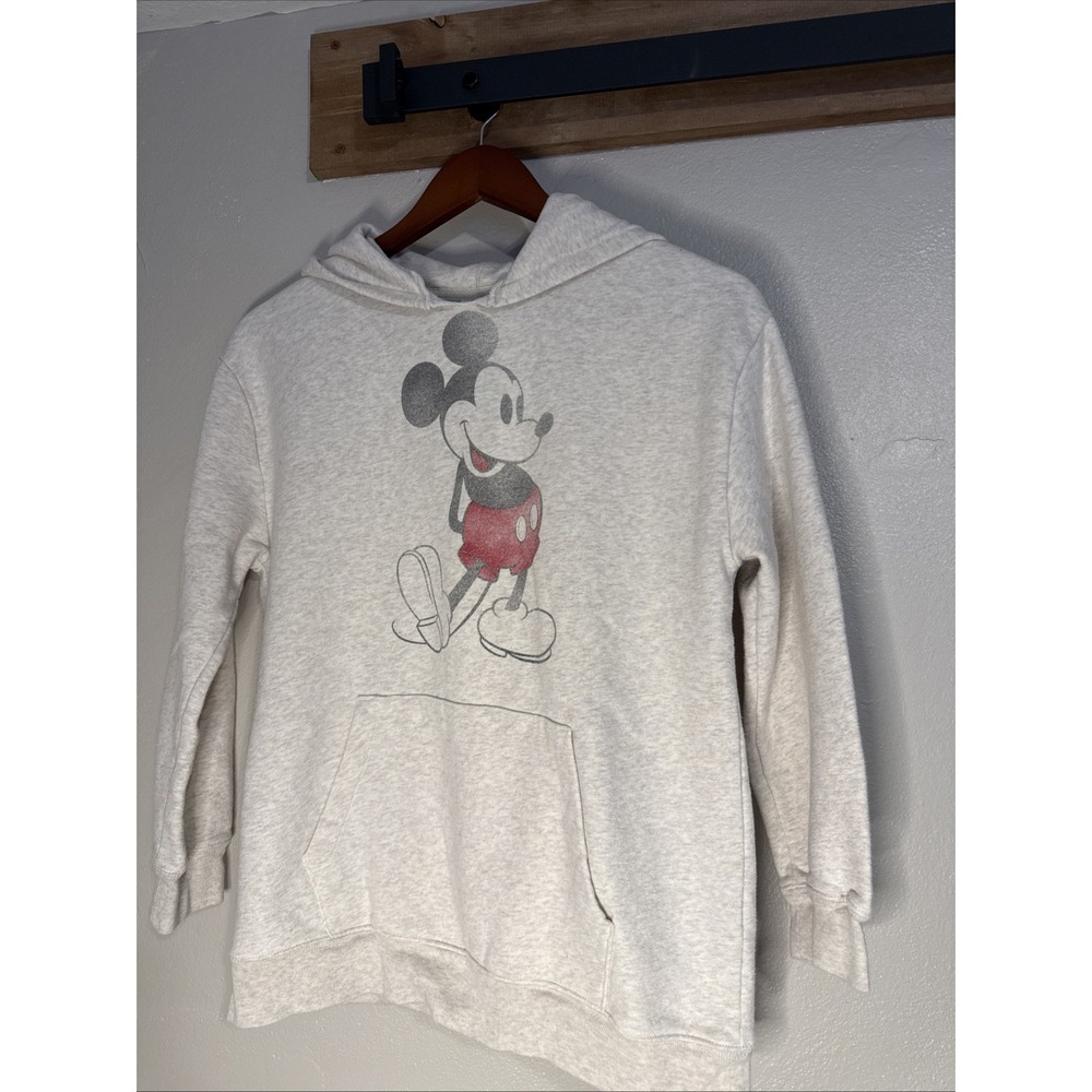 Gap Teen Disney Sweatshirt Hoodie Mickey Mouse Oversized‎ W/Pockets Size 14/16